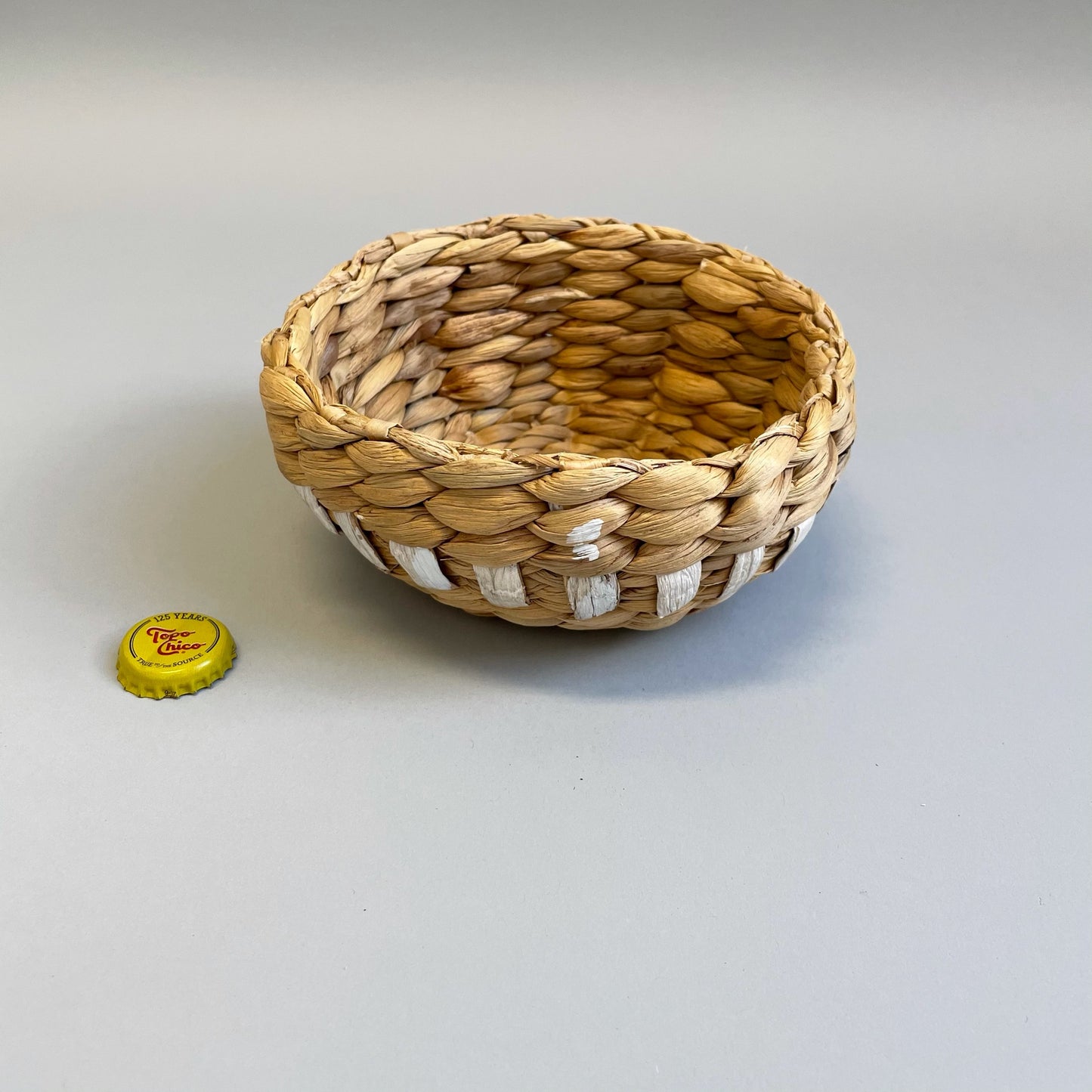 Small Painted Woven Basket