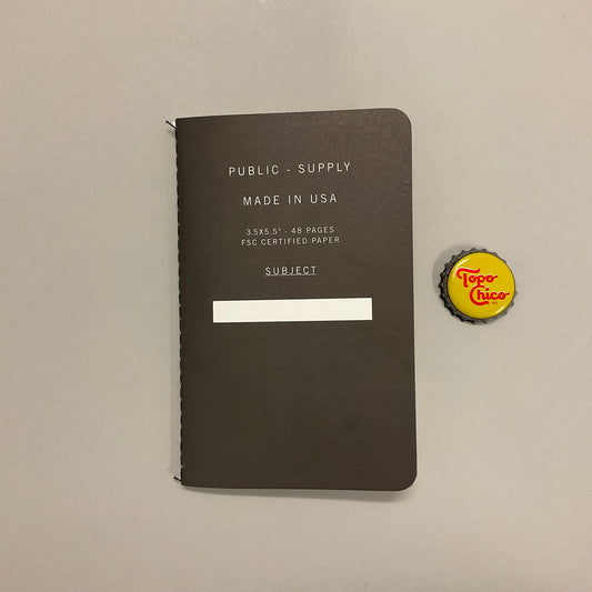 Black Public Supply Notepad