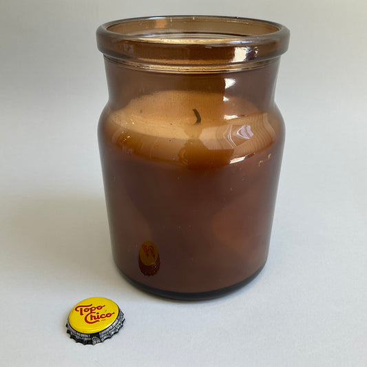 Amber Glass Candle