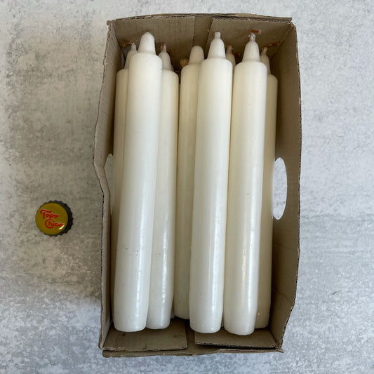 White Taper Candles