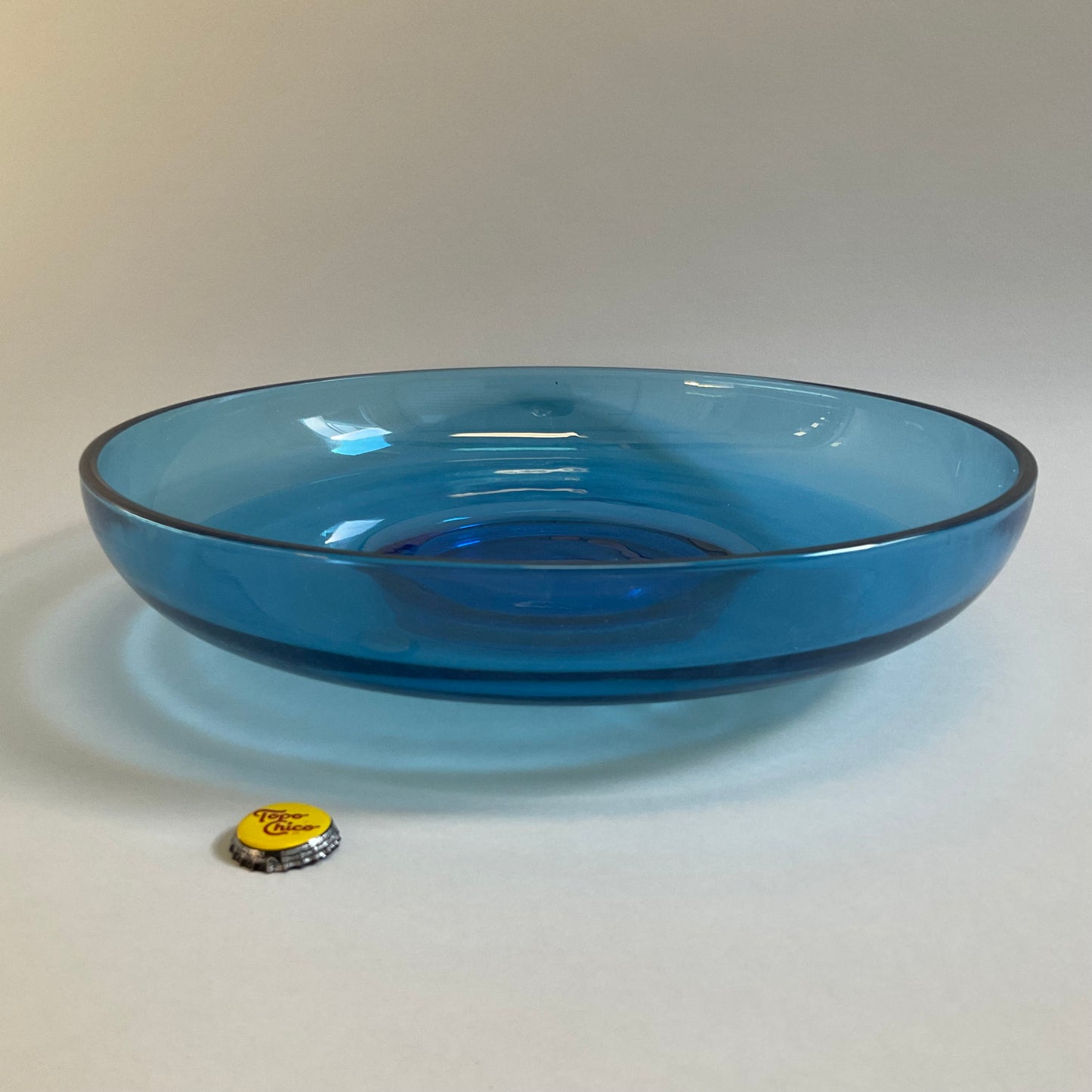 Blue Low Serving Bowl