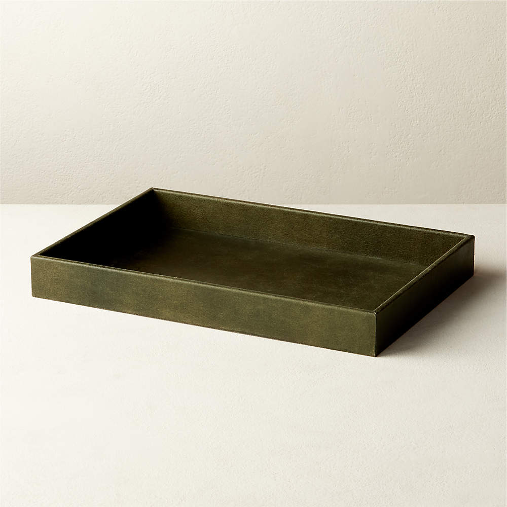 Green Suede Tray