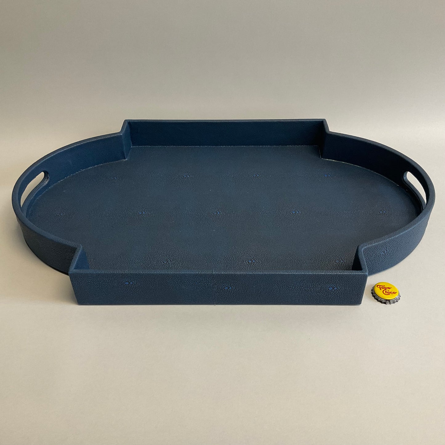 Blue Curved Tray
