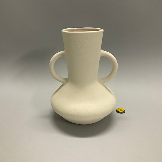 Natural Ceramic Vase with Handles