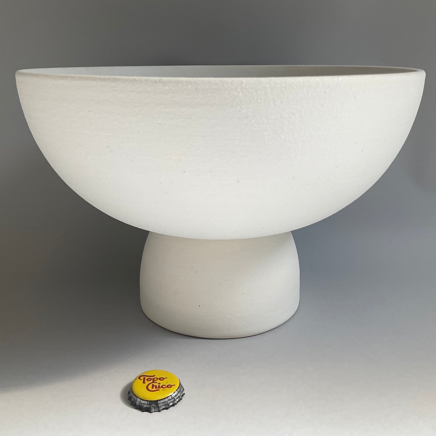 White Pedestal Bowl