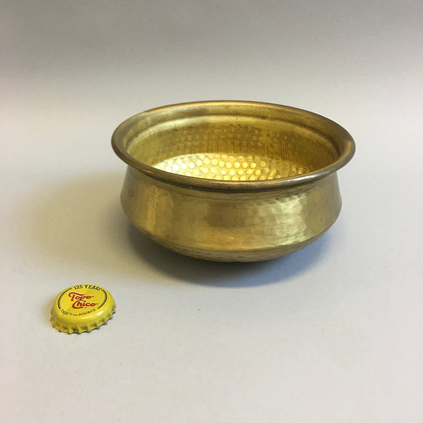 Hammered Brass Gold Bowl